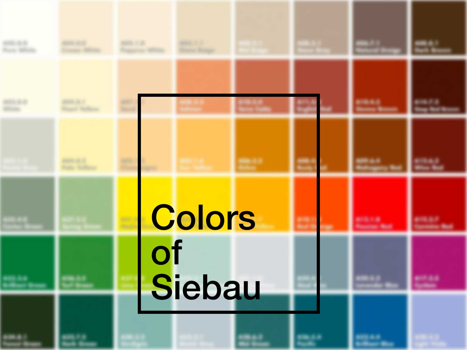 Die Farben des S1-Vordaches von Siebau